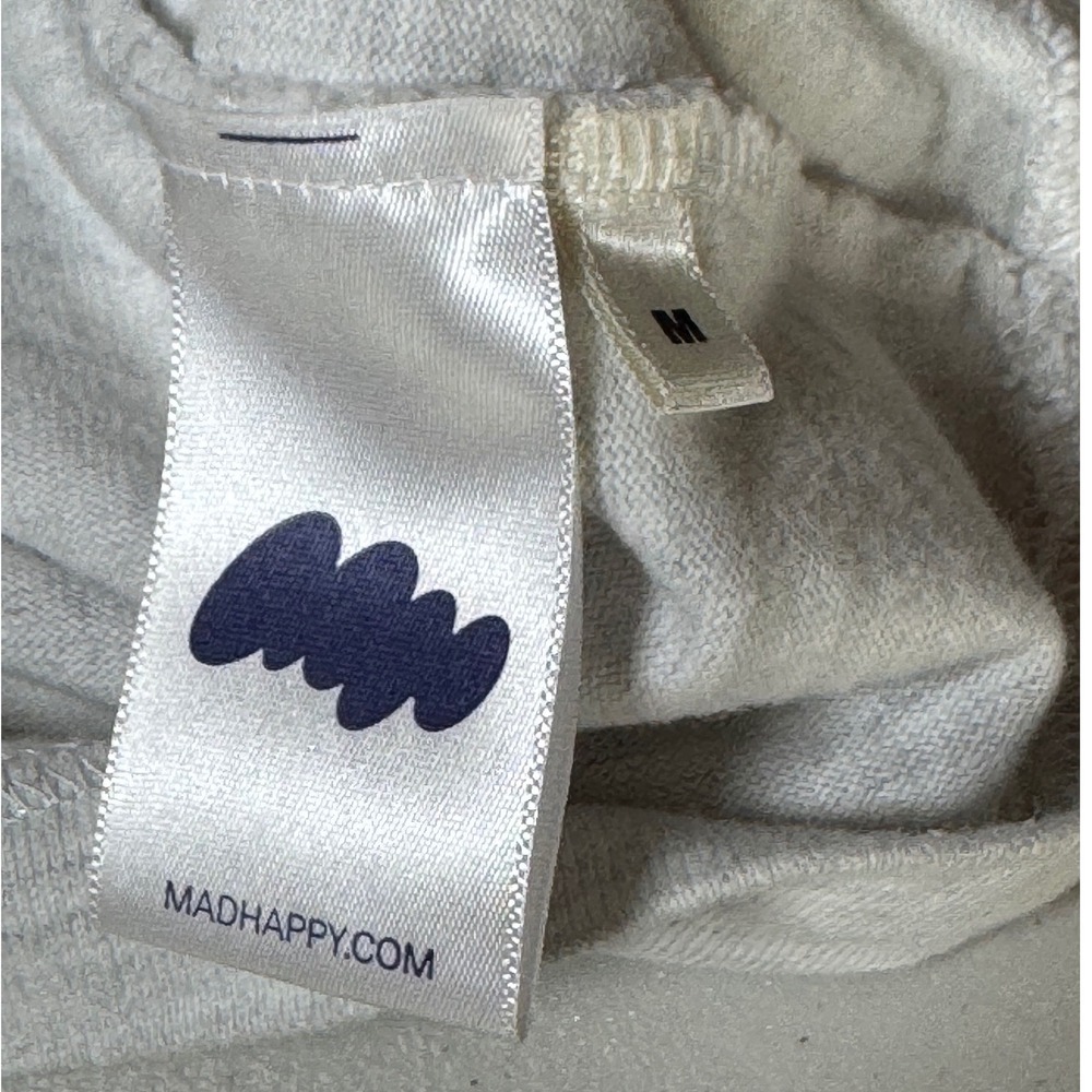 Madhappy Snapchat Ghost Heavy T-Shirt Mens Medium Gray Heathered Short Sleeve - Picture 4 of 8